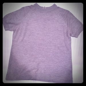 Super Soft Talbots Grey Sleeve Top